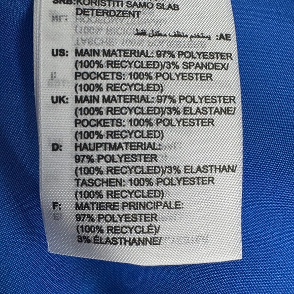 Adidas Originals Satin Blue Sz14 Super Wide Leg Oversized Track Pants IY7310 - Picture 9 of 9